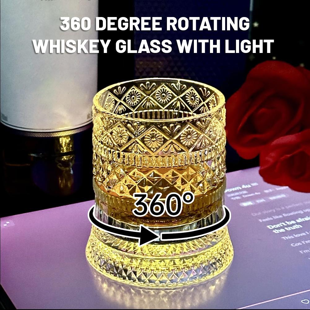 Wine Beer Liquor - Bicchiere da whisky rotante creativo in