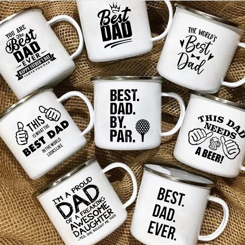 Wine Beer Best - Tazza in Smalto 'The Best Dad