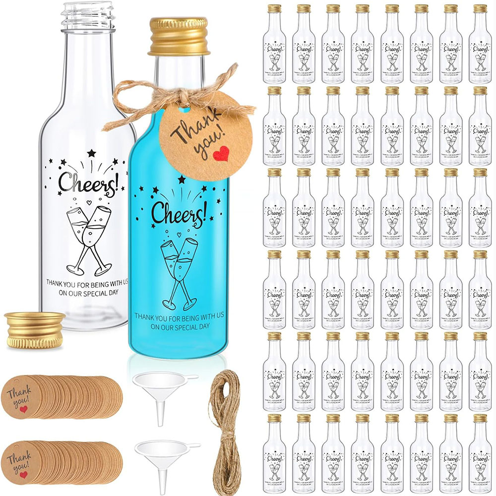 Wine Beer Liquor - Confezione da 50 Mini Bottiglie per