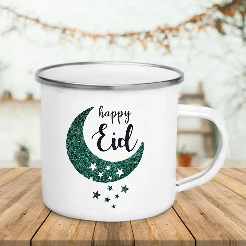 Handle Enamel Mugs Happy Eid M - Wine Beer Best recensione e prezzo